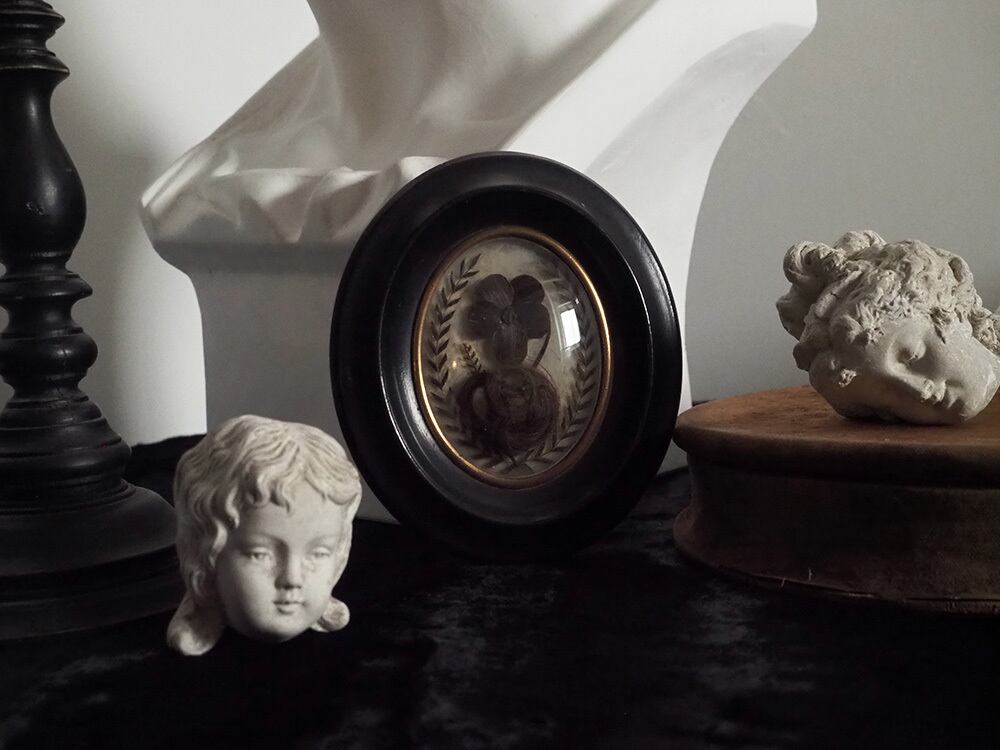 ルリケール　ヘアアート　ゴシック調　1900年製　フランス　アンティーク ルリケール ヘアアート ゴシック調 1900年製 フランス アンティーク