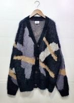 ciao ドロップショルダー モヘアタッチカーデ （スプラッシュブラック）