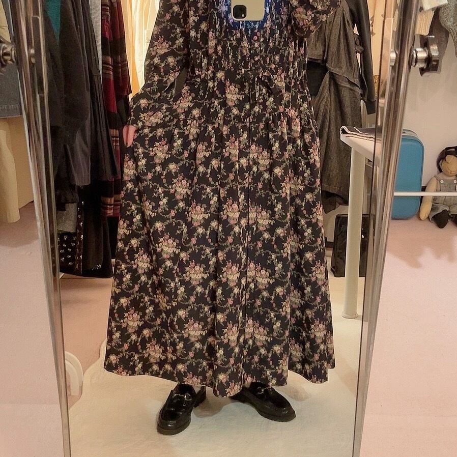 MAYSON GREY / mini flower waist ribbon one-piece