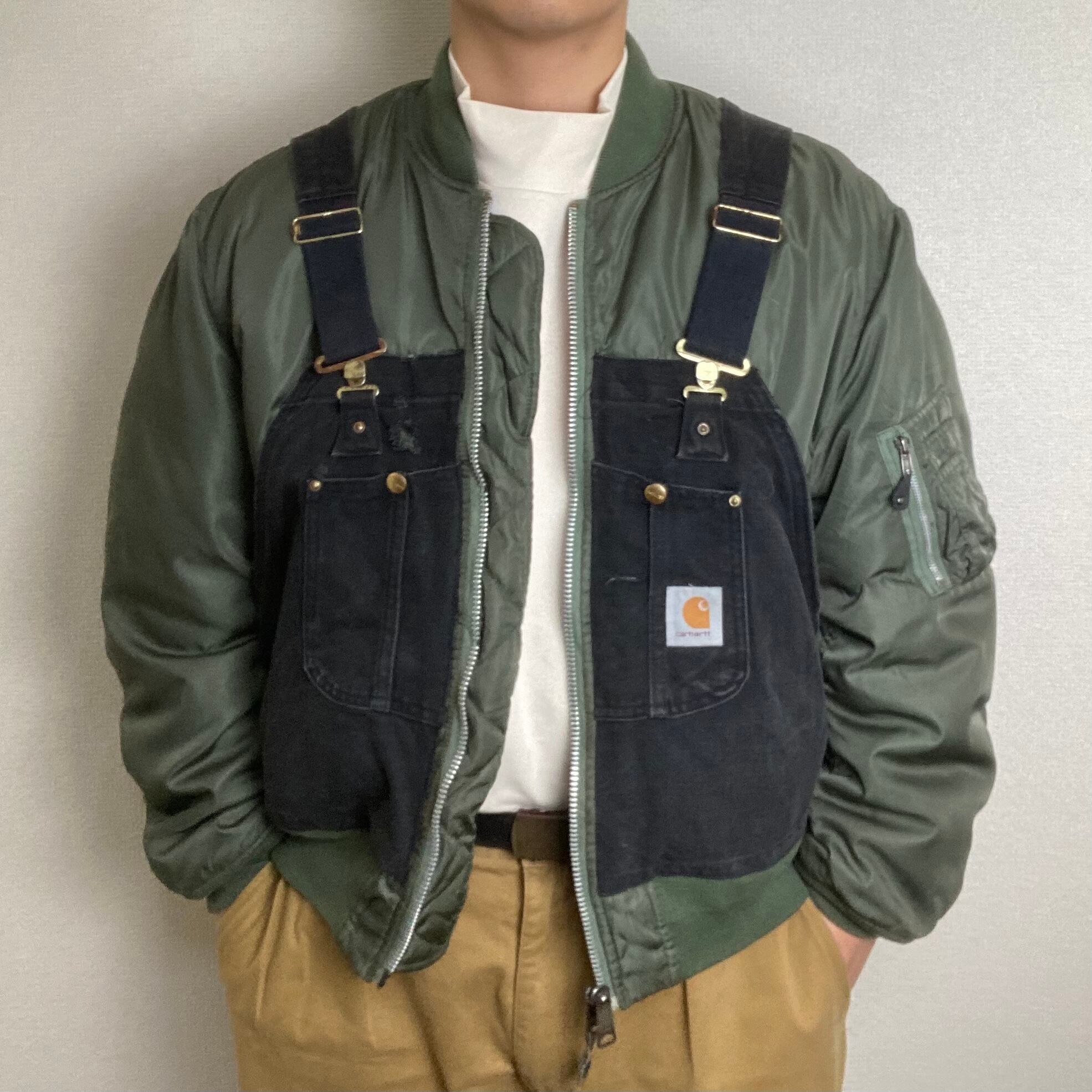 【リメイク】Carhartt Overall × Military MA-1