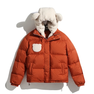 SALE 送料無料【HIPANDA ハイパンダ】レディース ダウンジャケット WOMEN'S  DOWN JACKET / WHITE・BLACK・ORANGE・GREEN