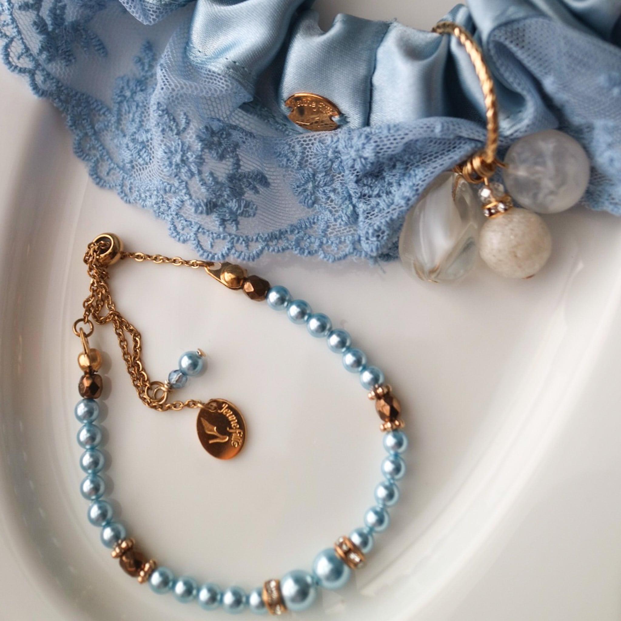 Bracelet Éclat & Chouchou Ciel Bleu Set（シエル・ブルー）
