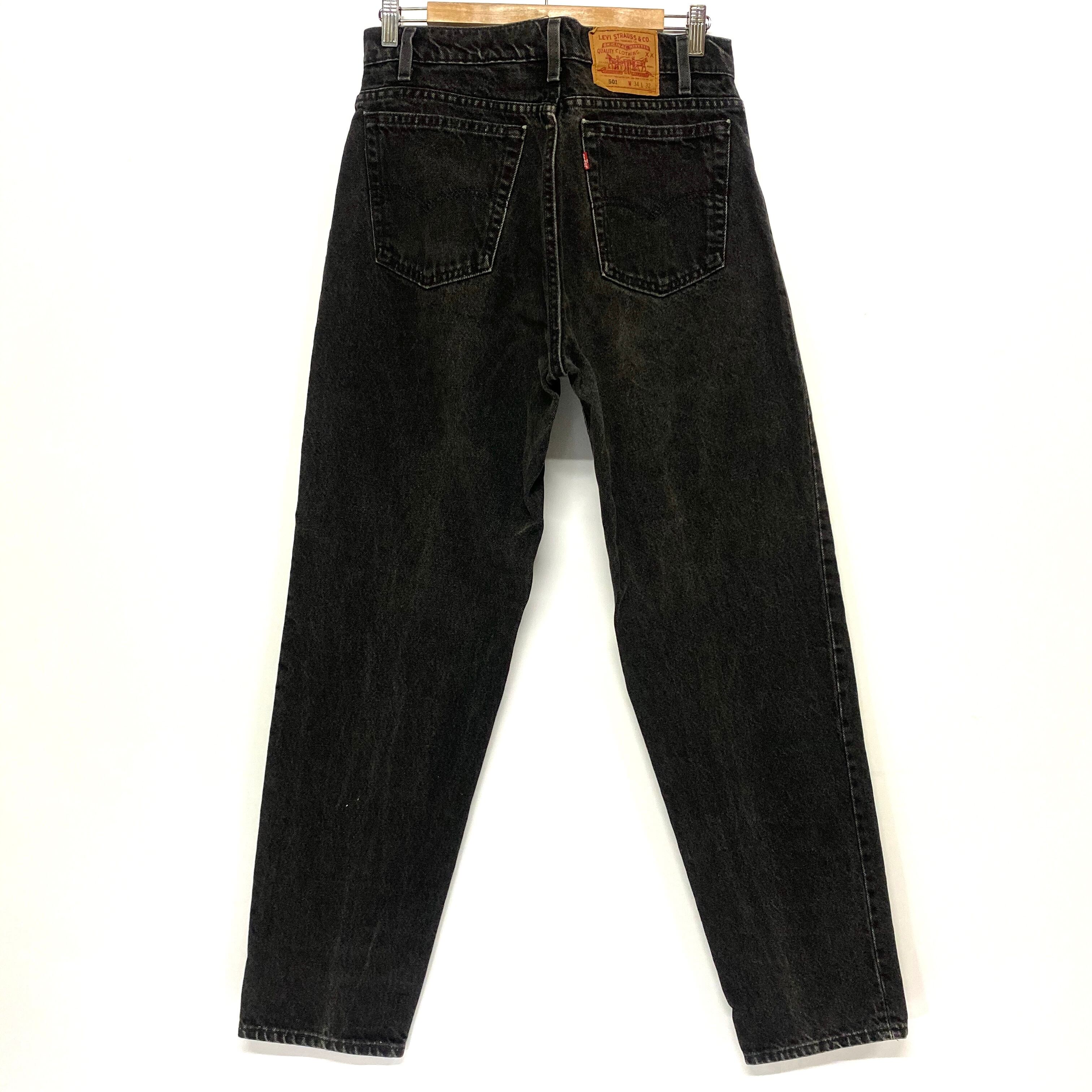 珍品 90年代 Levi's リーバイス エラー品 550 テーパード デニム