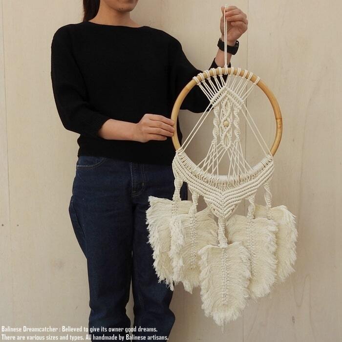 ドリームキャッチャー マクラメ TypeD Size L 幅44cm 長さ90~95cm