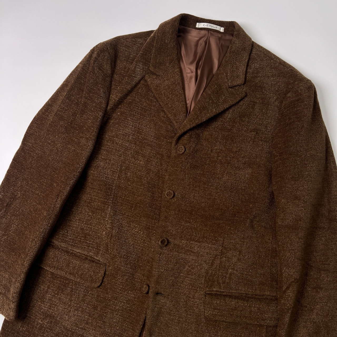 Karl Helmut カールヘルム ベロア調 4B テーラードジャケット サイズ M /ブラウン