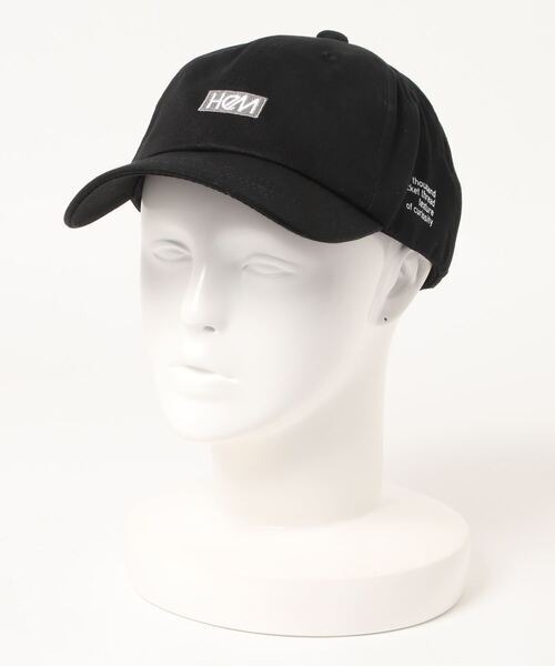 HeM (ヘム) ミニボックスロゴ ローキャップ 帽子 ブラック HM-HM2103