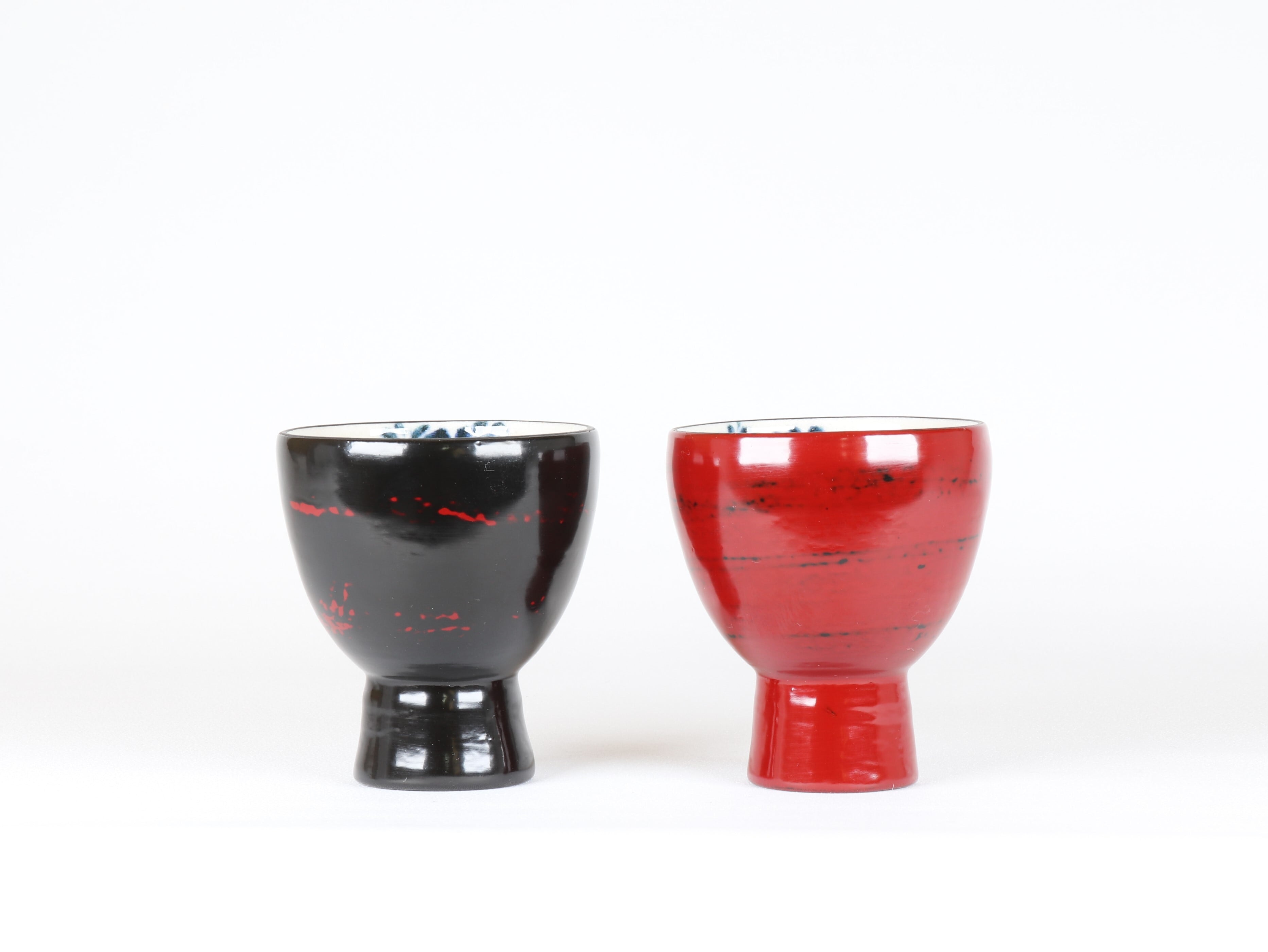【YI様リクエスト】 民藝店別注品 山中塗 高台皿 高台盆 2点 漆器 漆芸 漆陶 高台盃 シダ | 宗山窯
