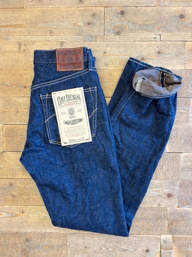 ONI DENIM(鬼デニム)20oz シークレット歌舞伎耳 ヨコイト柿渋色- ハイライズテーパード- 902ZR-KAKBR