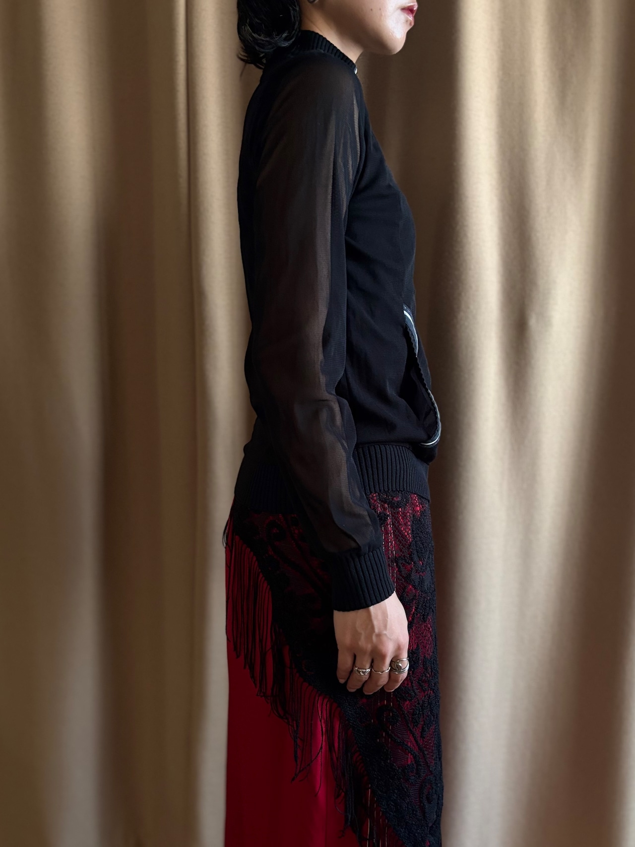 sporty mode sheer light jacket-5244-5