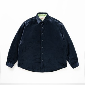 Reversible padding shirt jacket（NAVY）