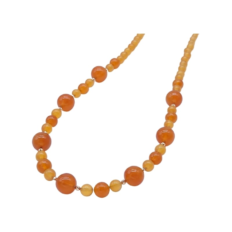 べっ甲ネックレス (N-174) | べっ甲アクセサリー「なにわべっ甲