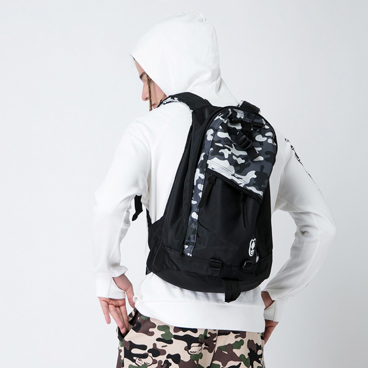 【HIPANDA 】3442リュック MULTI-POCKET BACKPACK