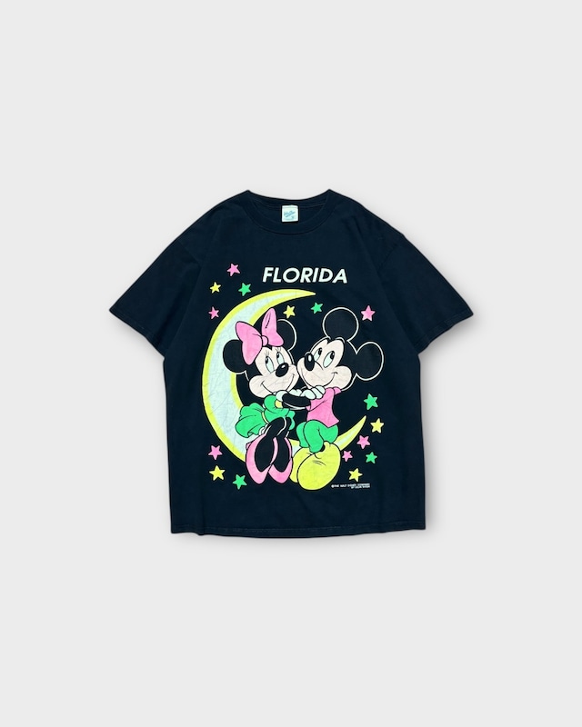 【Used】“Disney” Mickey & Minnie Print T-Shirt MADE IN USA