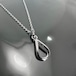 OPEN TEARDROP with DIAMOND NECKLACE / オープンティアドロップダイヤモンドネックレス