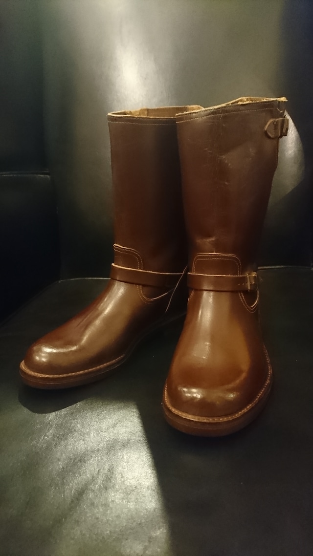1940s "HORSE HIDE ENGINEER BOOTS" DEAD STOCK (LADYS SIZE)