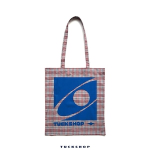 PLANET TOTE BAG（RED CHECK）