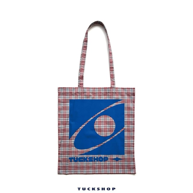 PLANET TOTE BAG（RED CHECK）