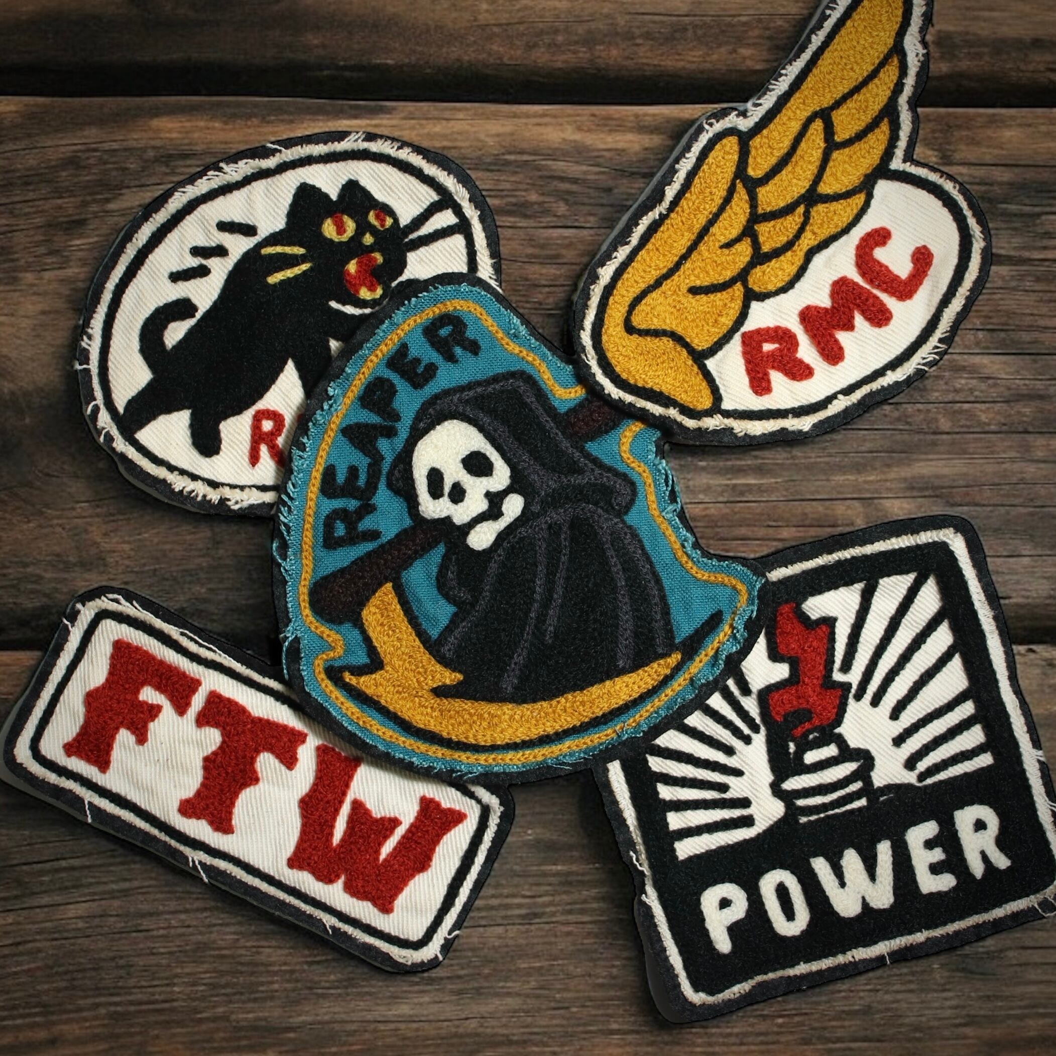 LIGHTNING REAPER” PATCH チェーンステッチワッペン | Pay ID