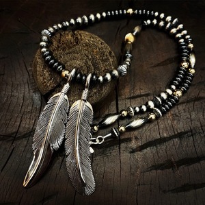 ブライト（Bright）ネックレス（Wave　Hematite）55cm