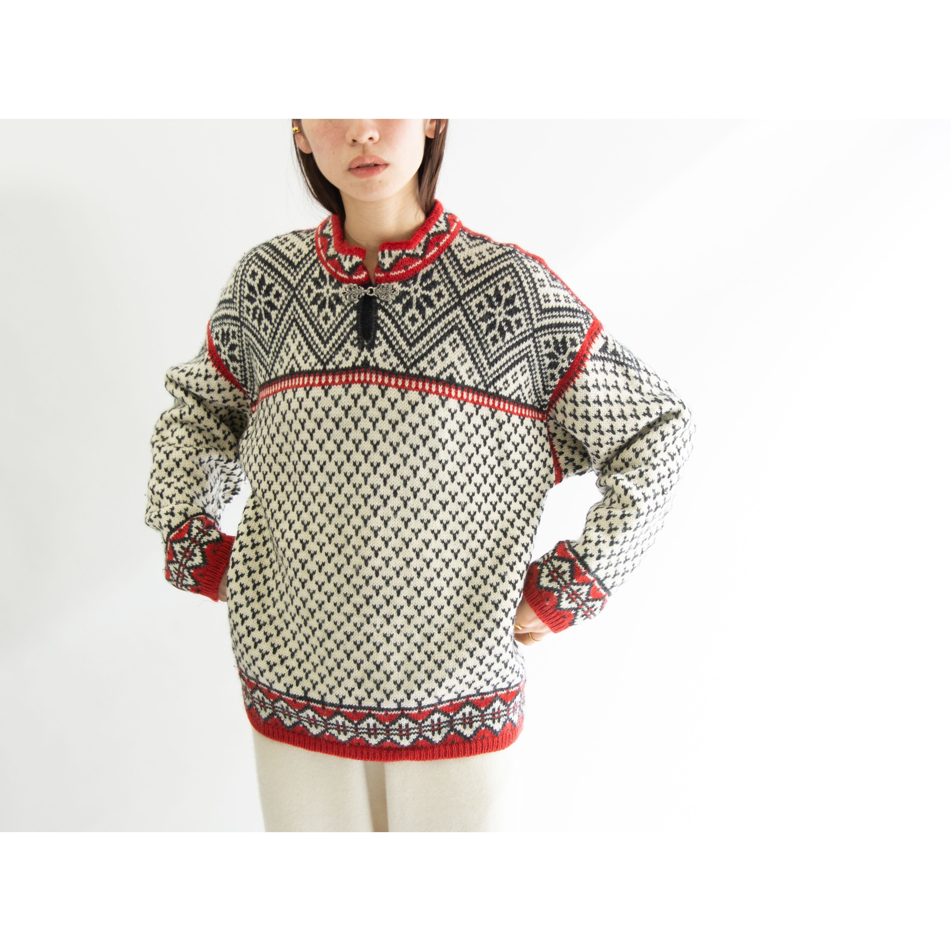 【DALE OF NORWAY】Made in Norway 100% wool Nordic sweater