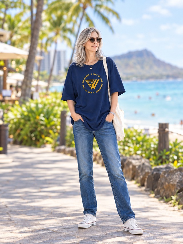 オリジナルＴシャツ　ネイビーｘイエロー