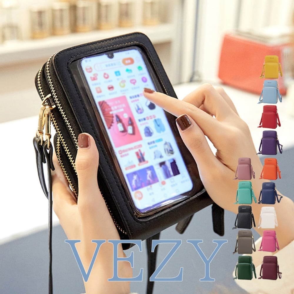 スマホポーチ スマホショルダーバッグ韓国 スマホ入れたまま タッチ