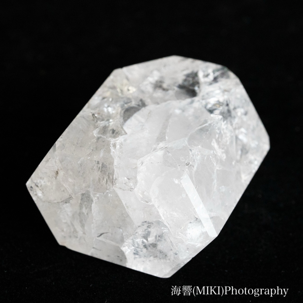 【海響(MIKI)セレクトクリスタル レインボークラック水晶 ポイント#6】エネルギークリアリング＆チャージ付き 浄化、保護、ヒーリング、瞑想に！ 送料無料・画像4