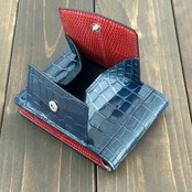 クロコダイル × リザード マネークリップ シャドーブルー