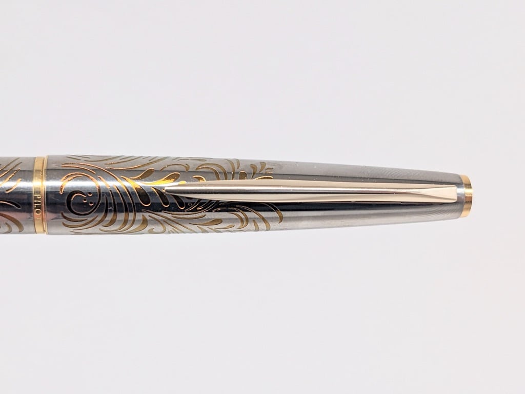 パイロット 万年筆 レディ 唐草模様 アイボリーカバー F