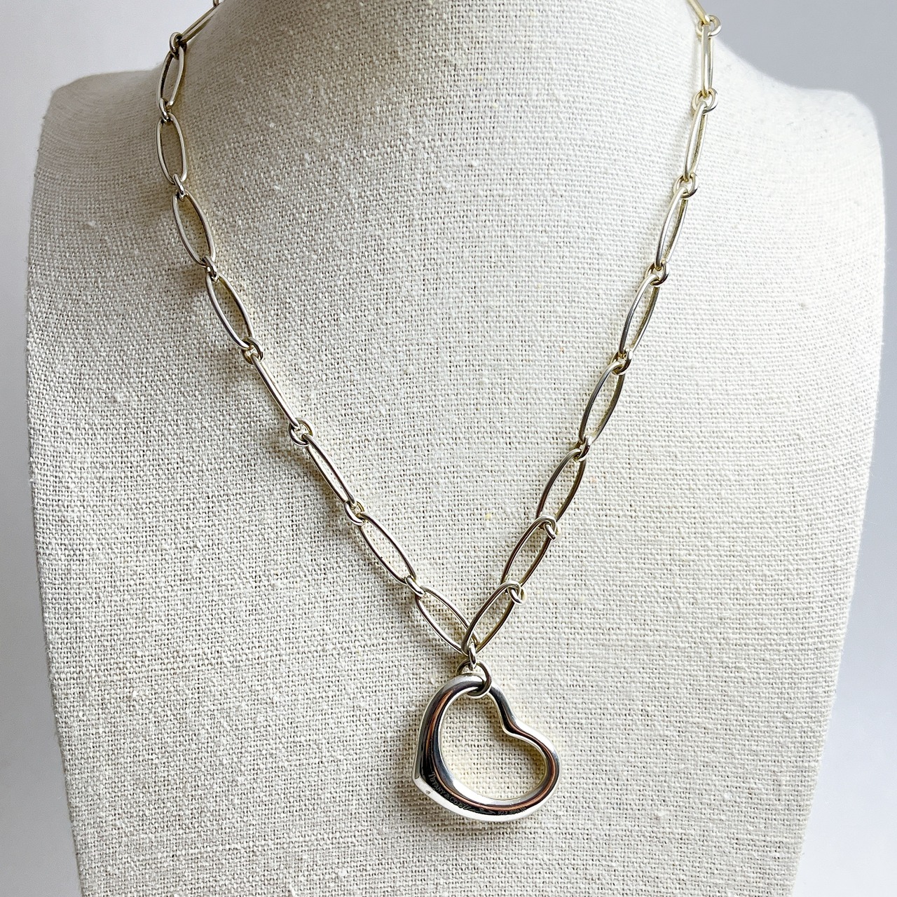 1372 ティファニー オープンハート ラージ オーバルリンクチェーン  