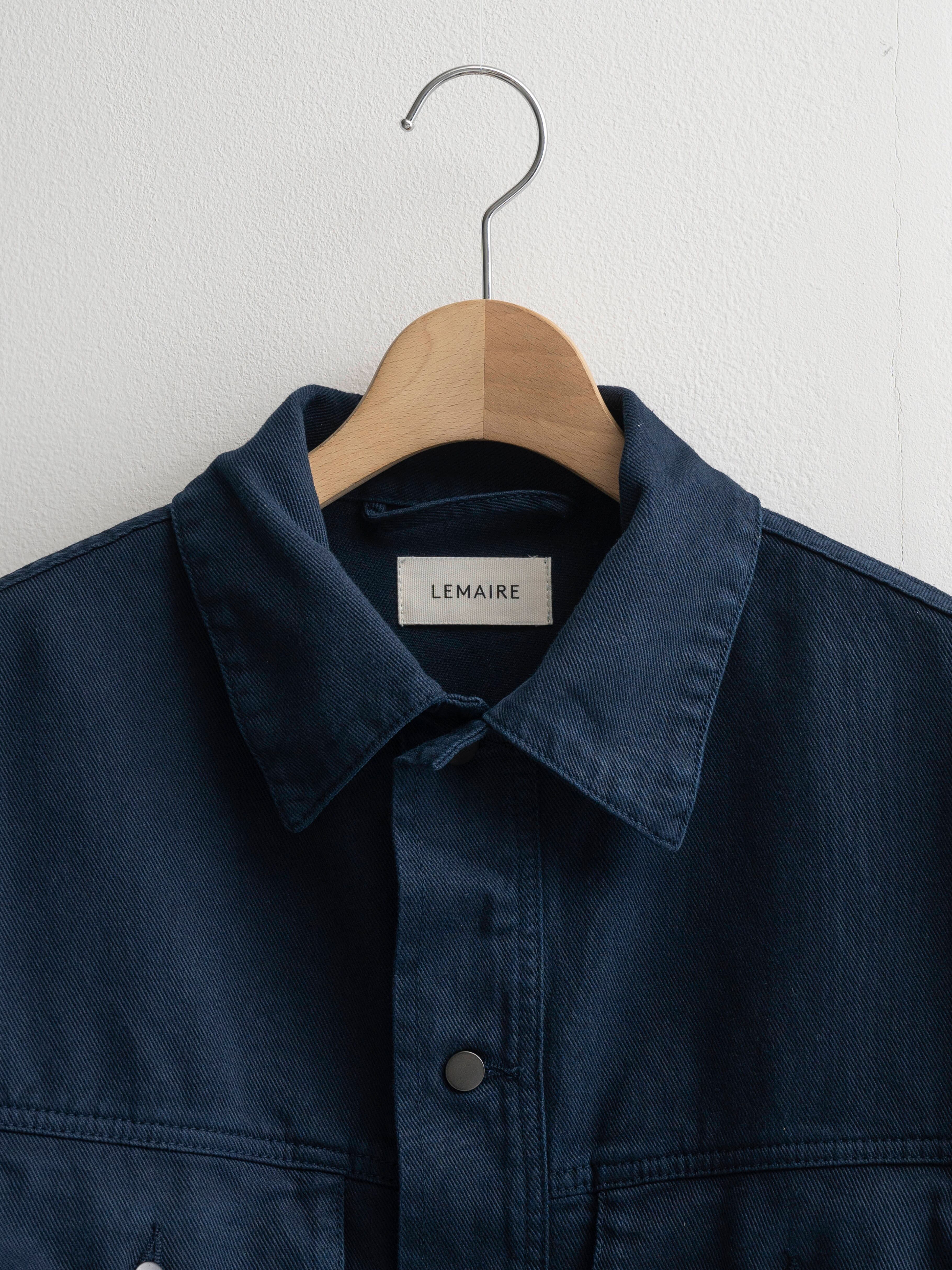 LEMAIRE TRUCKER OVERSHIRT MIDNIGHT INK OW1030 LD1002 | BEST