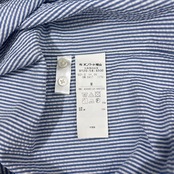 J.PRESS ジェイプレス シアサッカー ストライプ BD 半袖シャツ M/ブルー ホワイト