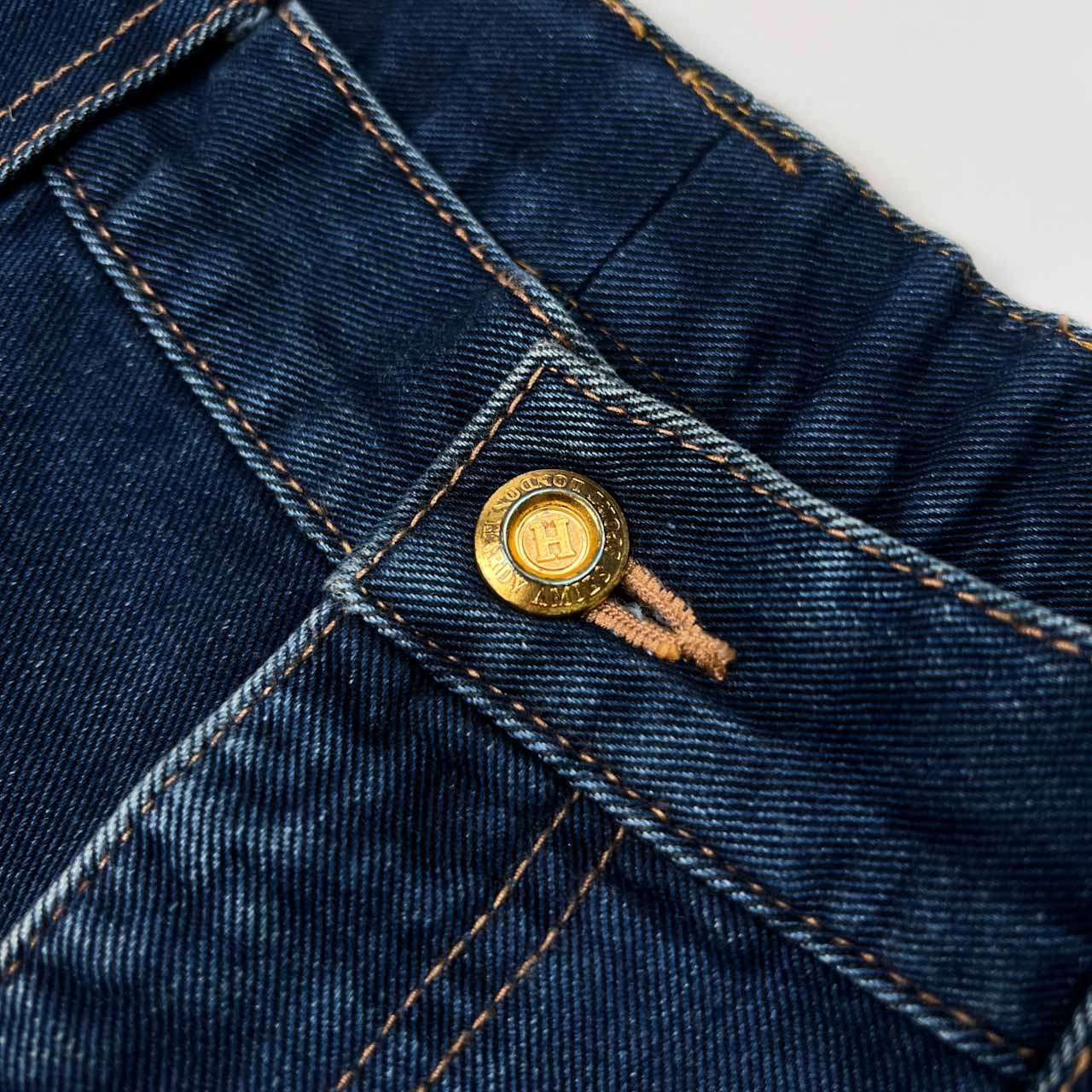 HARDY AMIES ハーディエイミス ヒョウ刺繍 デニム パンツ ジーンズ サイズ 100 /インディゴ/メンズ/大きいサイズ