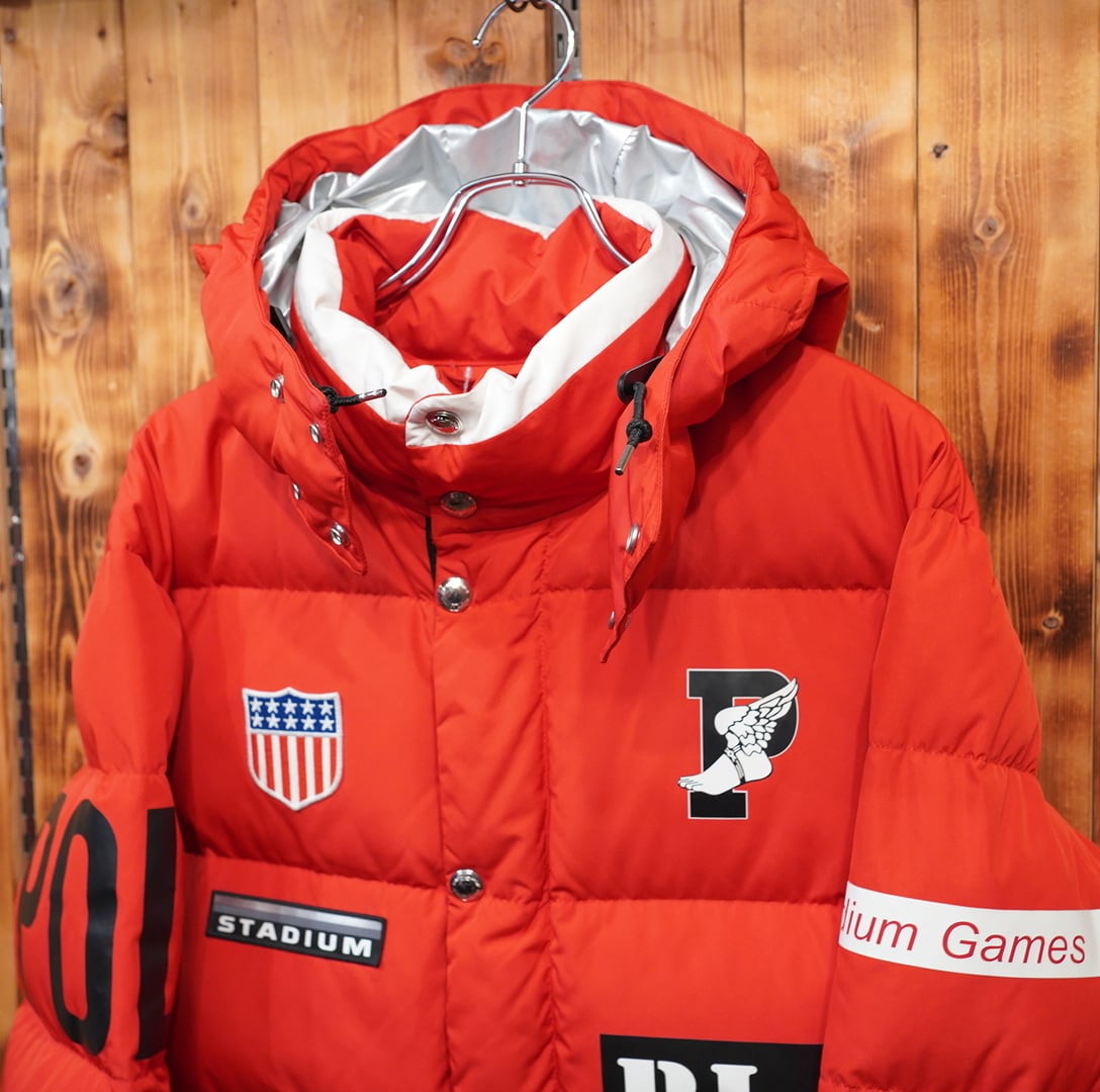 ralphlauren 1992 winter stadium ダウンジャケット S/赤 ラルフ