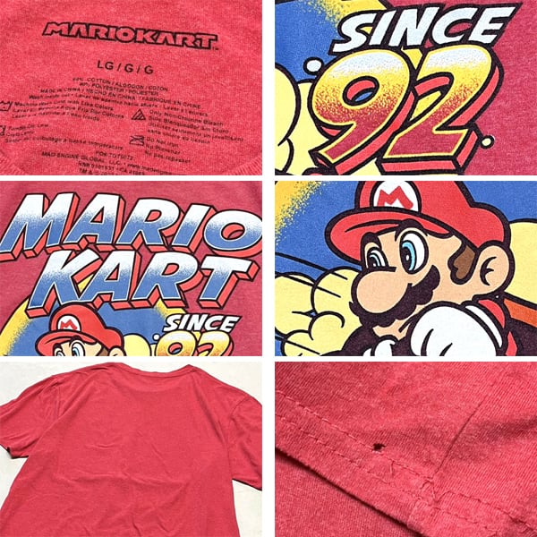 90s マリオ Tシャツ ゲーム アニメ 黒 XL ヴィンテージ フェード 90s マリオ Tシャツ ゲーム アニメ 黒 XL ヴィンテージ フェード