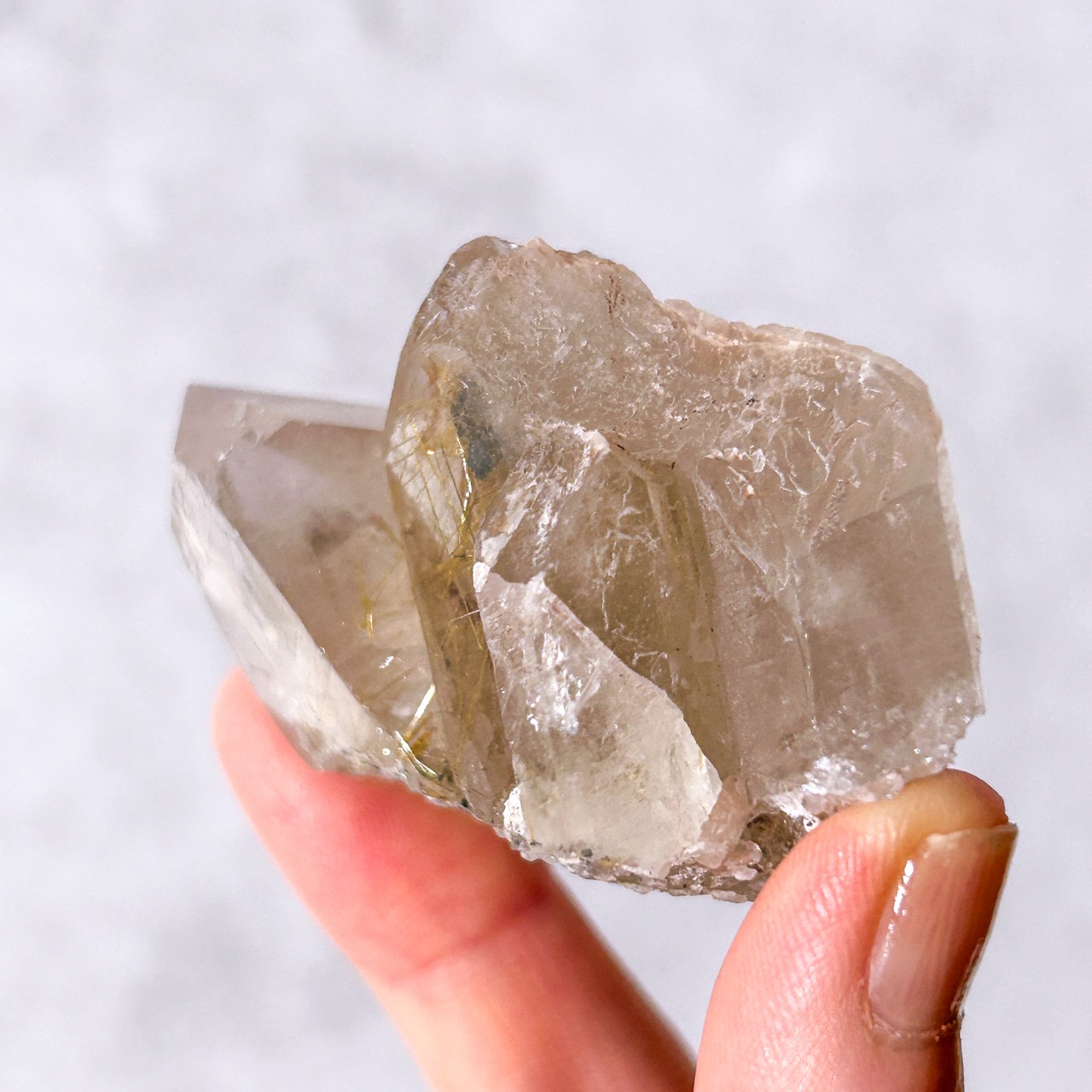 ルチルクォーツ 02 クラスター * Rutilated quartz * 天然石