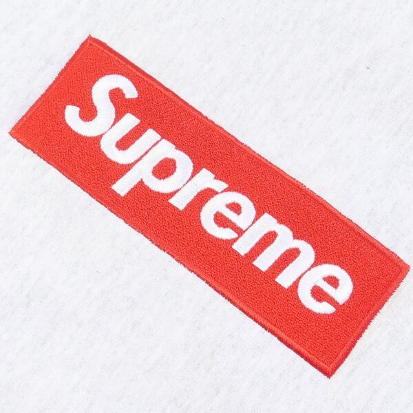 Supreme 18aw box logo クルーネック サーモン ピンク｜トップス