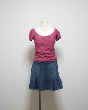DENIM SHORT SKIRT