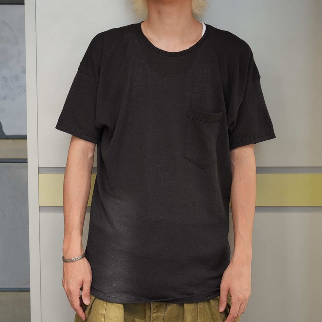 Olde Homesteader YOUTH (オールドホームステッダーユース) "BACK CREPE JERSEY CREW NECK S/S" -BLACK-