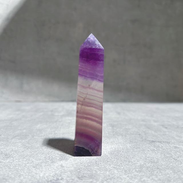 パープルフローライト タワー型12◇ Purple Fluorite ◇天然石・鉱物・パワーストーン