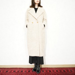 USA VINTAGE YLISTYLE MOHAIR LIKE WOOL DESIGN COAT/アメリカ古着モヘア風ウールデザインコート