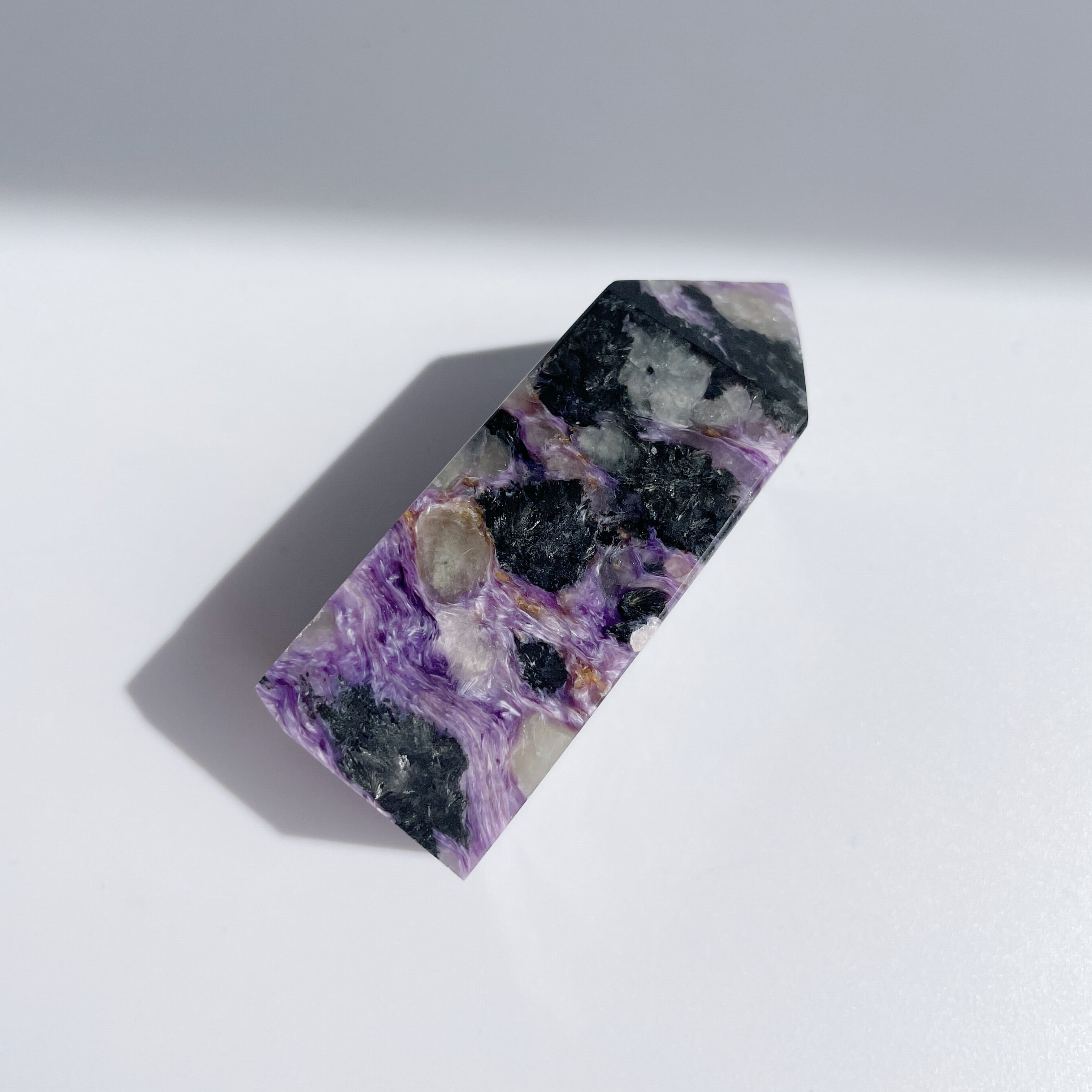 チャロアイト タワー06◇Charoite Tower◇天然石・鉱物