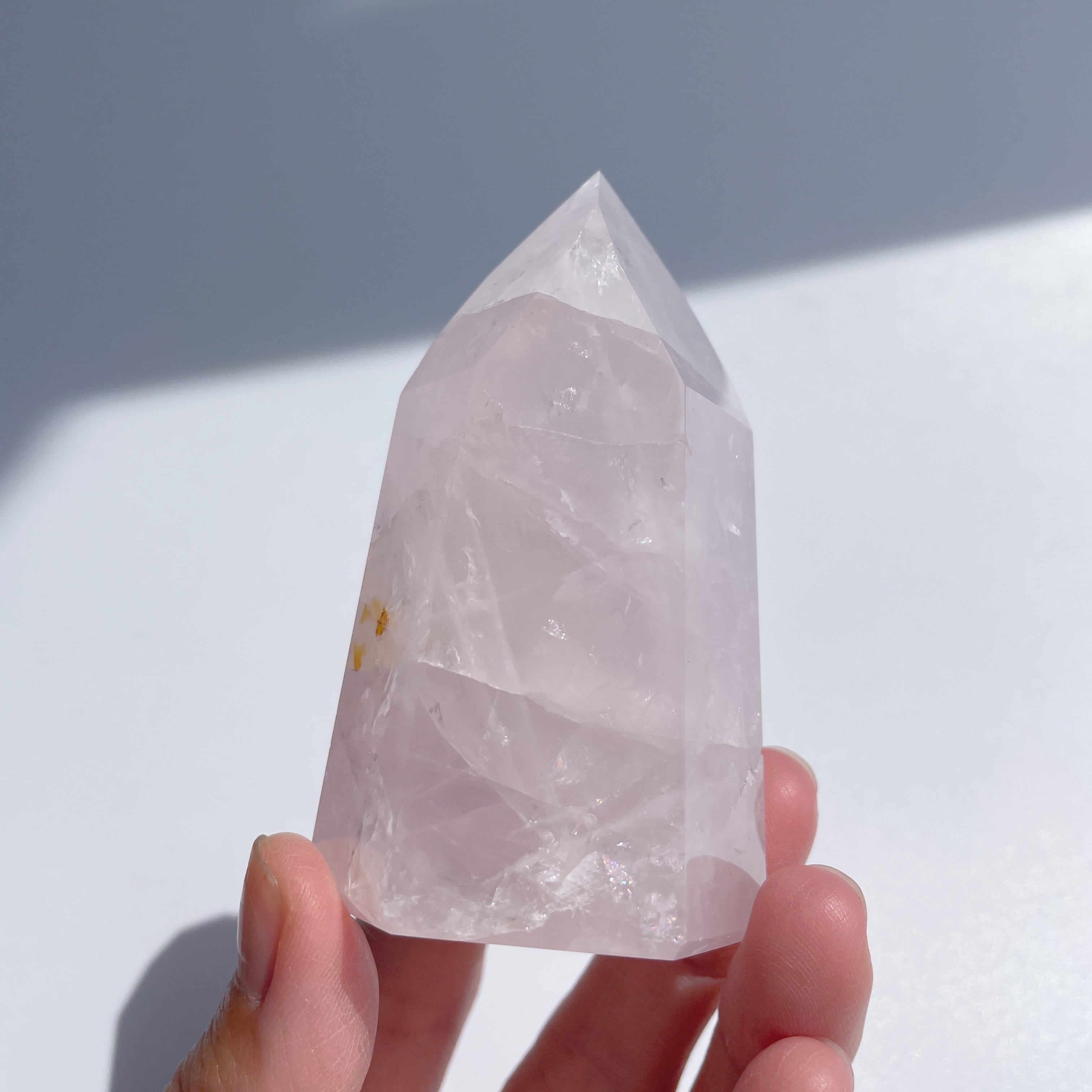 ローズクォーツタワー21◇Rose Quartz Tower◇天然石・鉱物