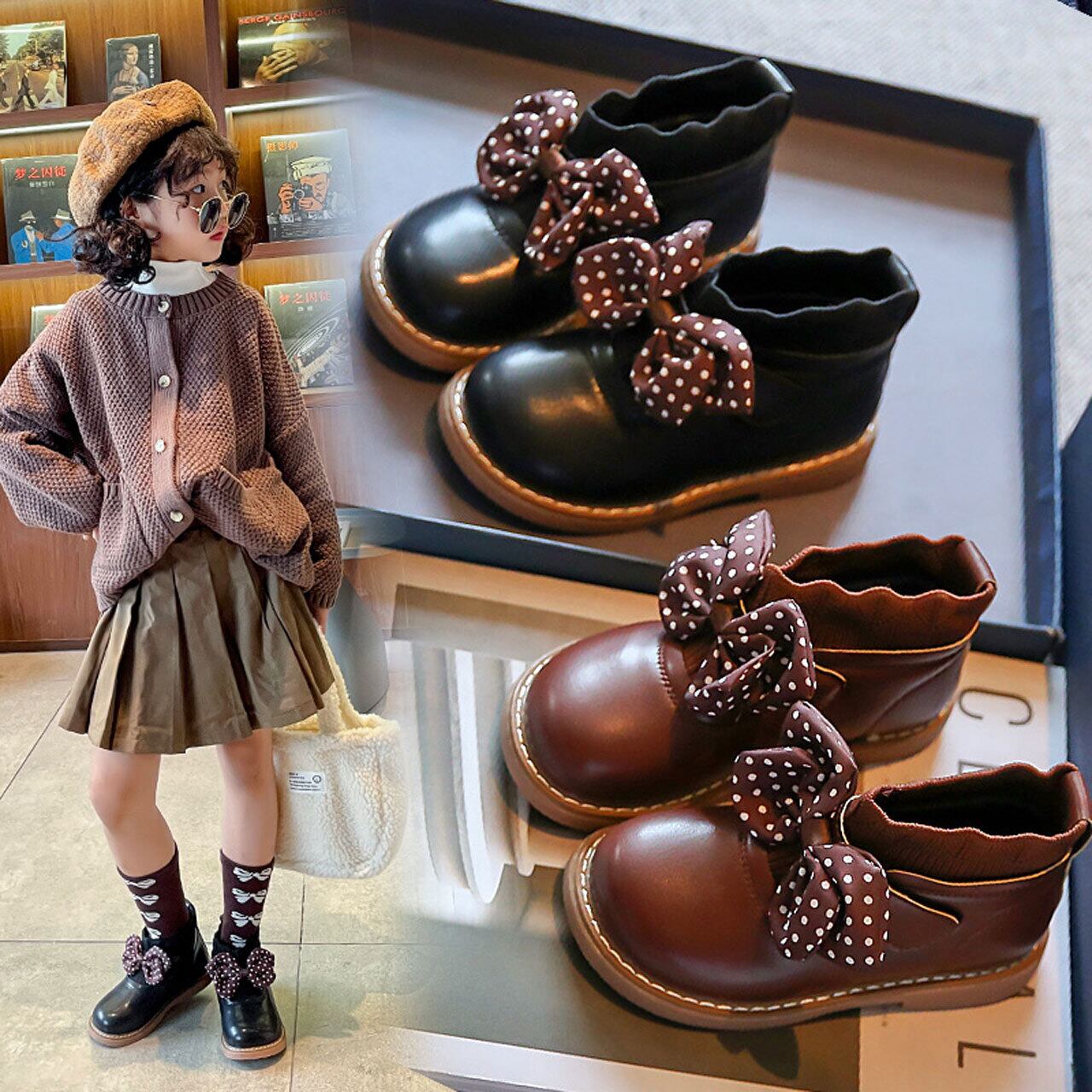 16-22 くまさん ぶーつ ２color | Orange dot【送料無料】子供靴 専門店