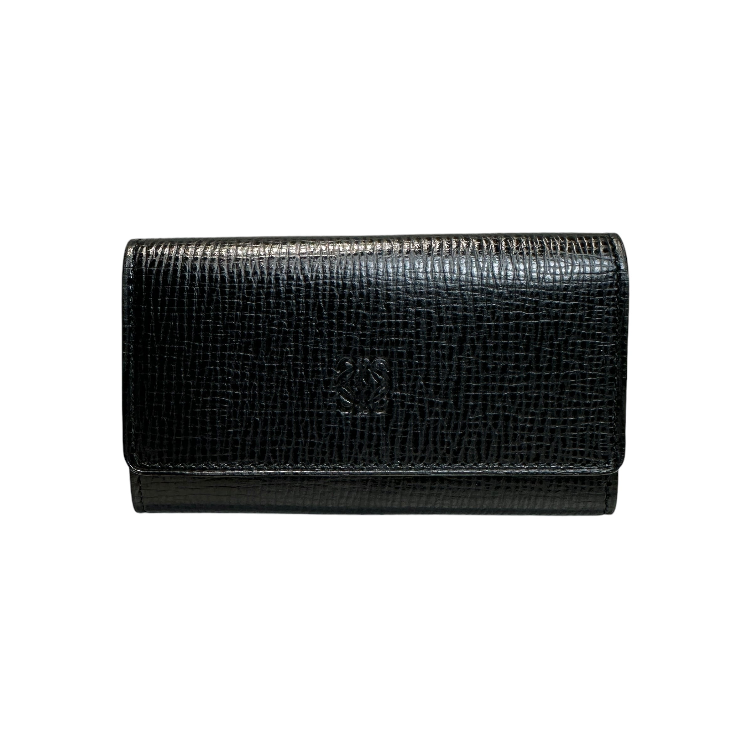 【美品】LOEWE ロエベ キーケース リピートアナグラム 6連 ロエベ キーケース 美品】 LOEWE ロエベ リピートアナグラム 6連キー