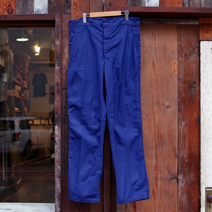 ~1980s NOS French Work Cotton Twill Pants / デッドストック！ フランス コットン ツイル ワーク パンツ  股下ガゼット 古着 | 古着屋 仙台 biscco【古着 & Vintage 通販】 powered by BASE