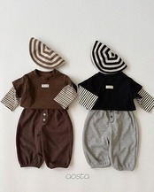 韓国子供服 / 26Autumn / Aosta / クレヨンTシャツ / 秋服 *S~XXL*