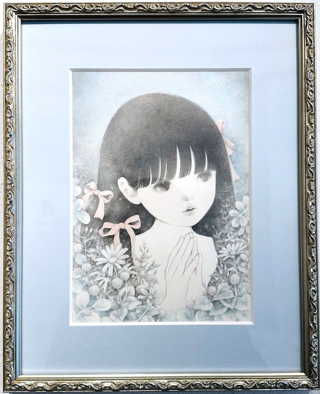 山田雨月 たゆたゆ展：原画「初恋」