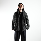 INTERIM(インテリム)TEXTURED DONEGAL BOUCLÉ DEADSTOCK HYPER BIG FLY FRONT SHIIRTS JACKET