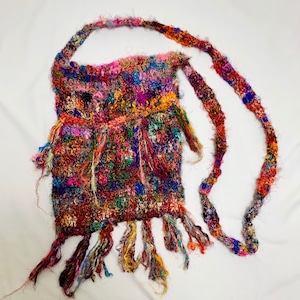 Silk Knitted Bag Made In Nepal